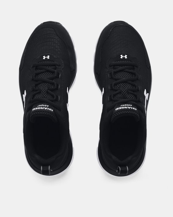 Men's UA Charged Assert 9 Wide 4E Running Shoes, Black, pdpMainDesktop image number 1